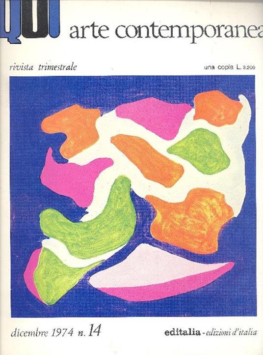 Qui Arte Contemporanea. Dicembre 1974. N. 14 - copertina