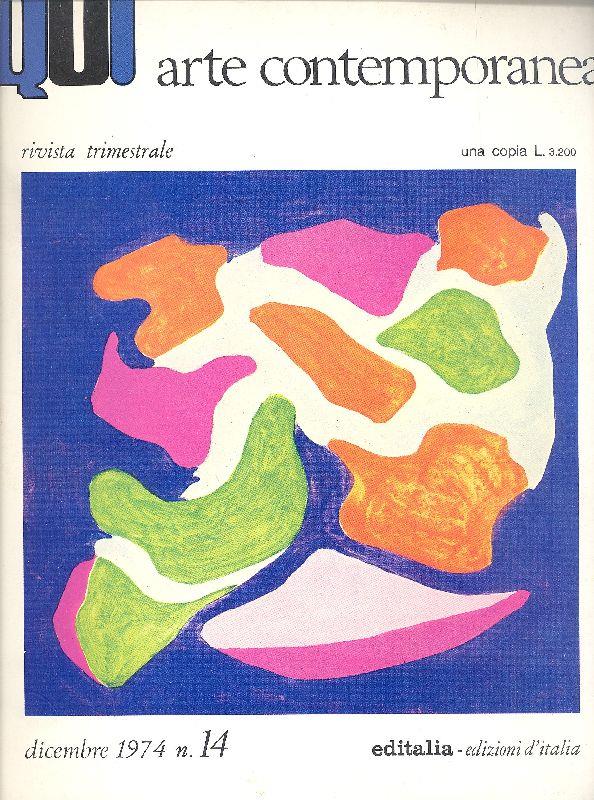 Qui Arte Contemporanea. Dicembre 1974. N. 14
