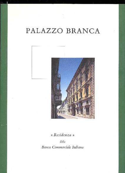 Palazzo Branca - copertina