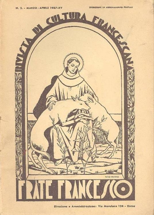 Frate Francesco. Marzo-Aprile 1937 - copertina