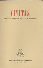 Civitas. Settembre 1954, Nuova serie, Anno V, N. 9