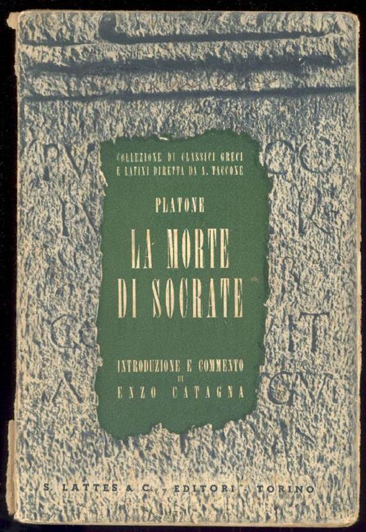 La morte di Socrate - Platone - copertina