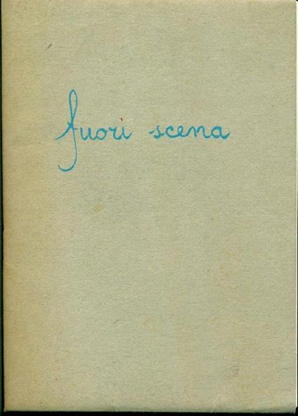 Fuori scena - copertina