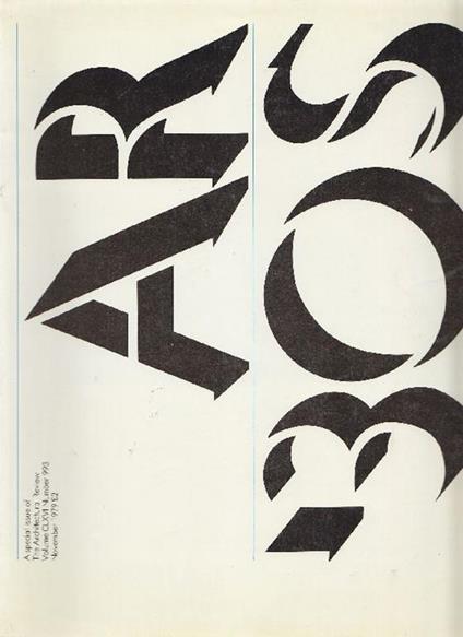 AR The Architectural Review: A special issue '30s n. 995, Volume CLXVI November 1979 - copertina