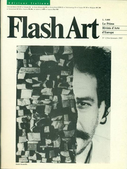 Flash Art. Gennaio 1985, N. 124 - copertina