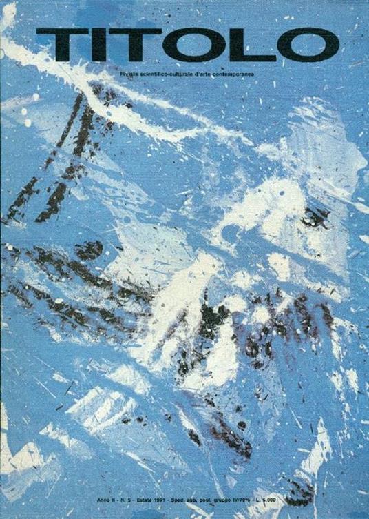 Titolo. Anno II, N. 5, Estate 1991 - copertina