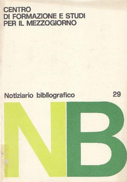 Notiziario bibliografico. La programmazione dei servizi sociali. Rassegna bibliografica - copertina