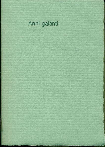 Anni galanti. Almanacco per l'anno 1826 - copertina