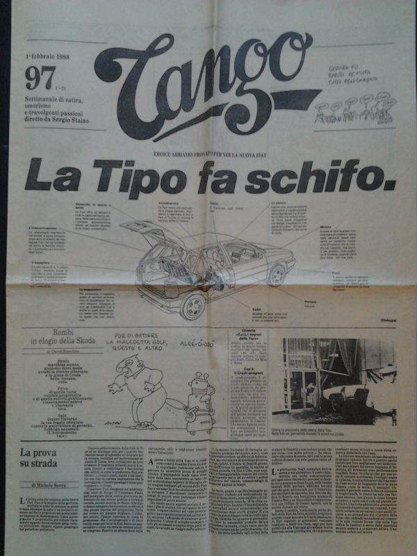 Tango. Settimanale di satira, umorismo e travolgenti passioni, diretto da Sergio Staino, N.97, 1 feb