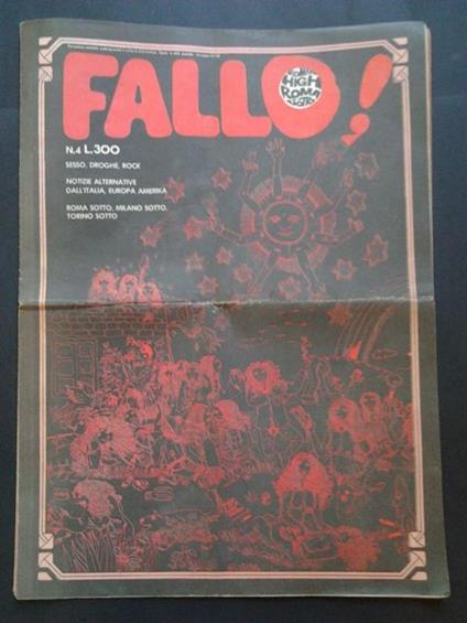 Fallo! Periodico mensile underground e cultura alternativa. N.4 - copertina