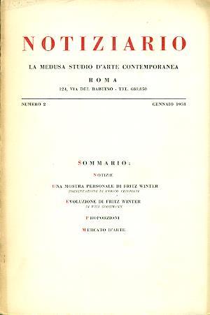 Notiziario La Medusa. Numero 2 Gennaio 1958 - copertina