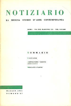 Notiziario La Medusa. Numero 27 Maggio 1961 - copertina