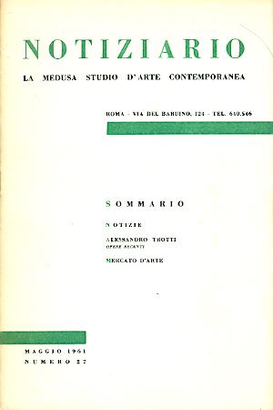 Notiziario La Medusa. Numero 27 Maggio 1961