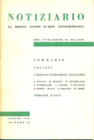 Notiziario La Medusa. Numero 28 Giugno 1961