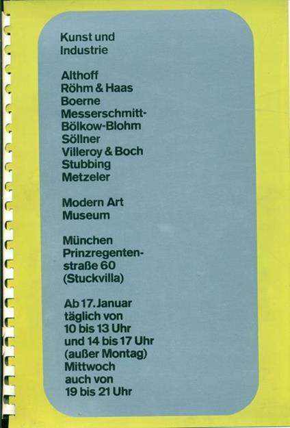 Kunst und Industrie - copertina