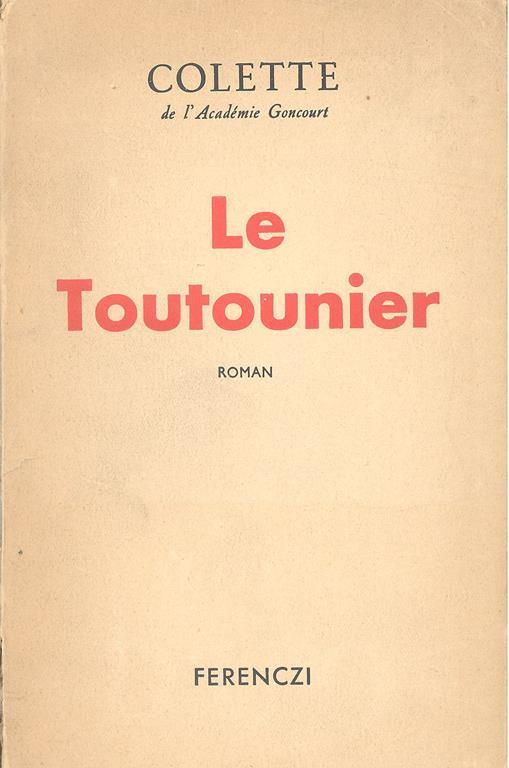 Le Toutounier - Colette - copertina
