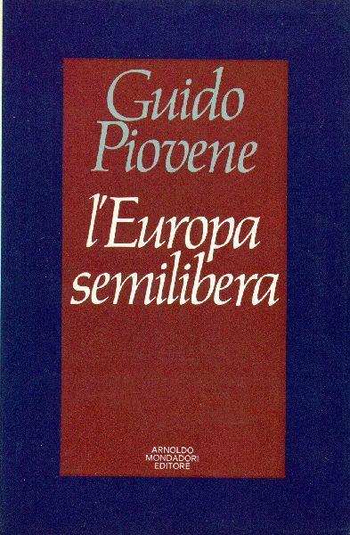 L' Europa semilibera - Guido Piovene - copertina