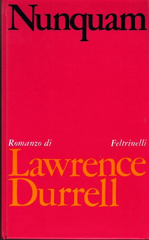 Nunquam - Lawrence Durrell - copertina