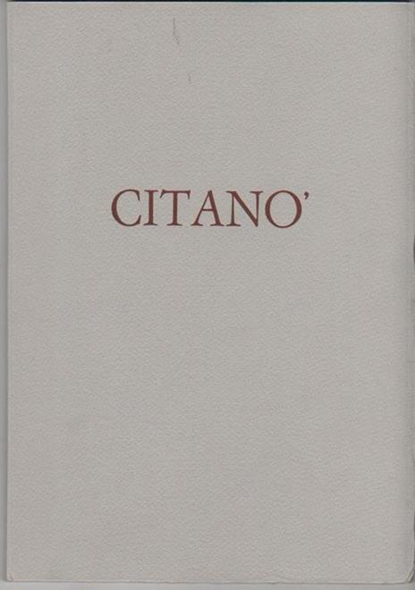 Citanò. Poesie in dialetto marchigiano - Aurelio Ciarrocchi - 2