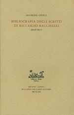 Bibliografia degli scritti di Riccardo Bacchelli. 1909-1970