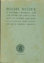 Poesie nuove. Prima edizione