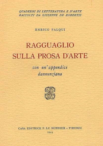 Ragguaglio sulla prosa d'arte