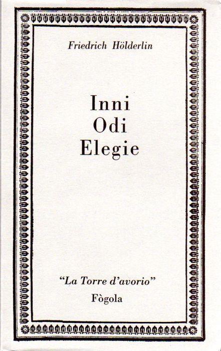 Inni Odi Elegie - Friedrich Hölderlin - copertina