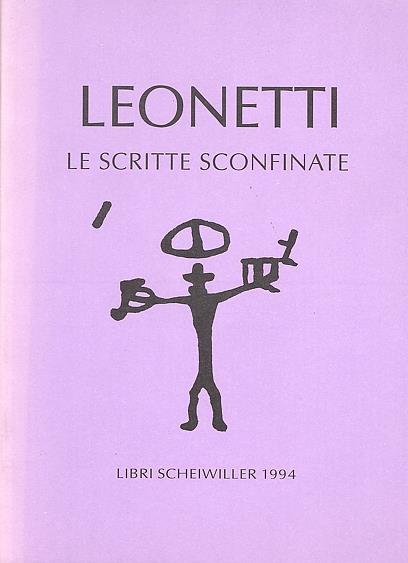 Le scritte sconfinate - Francesco Leonetti - copertina