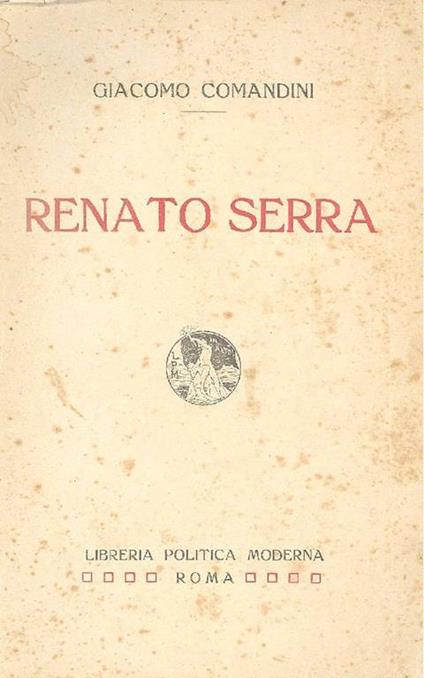 Renato Serra - Giacomo Comandini - copertina