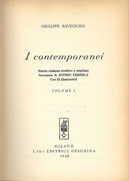I contemporanei - Giuseppe Ravegnani - copertina