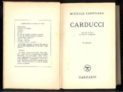 Carducci - Michele Saponaro - copertina
