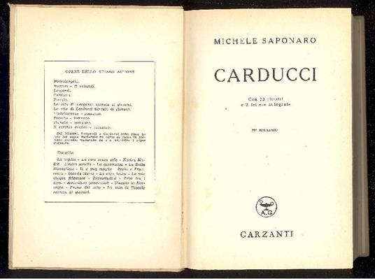 Carducci - Michele Saponaro - copertina