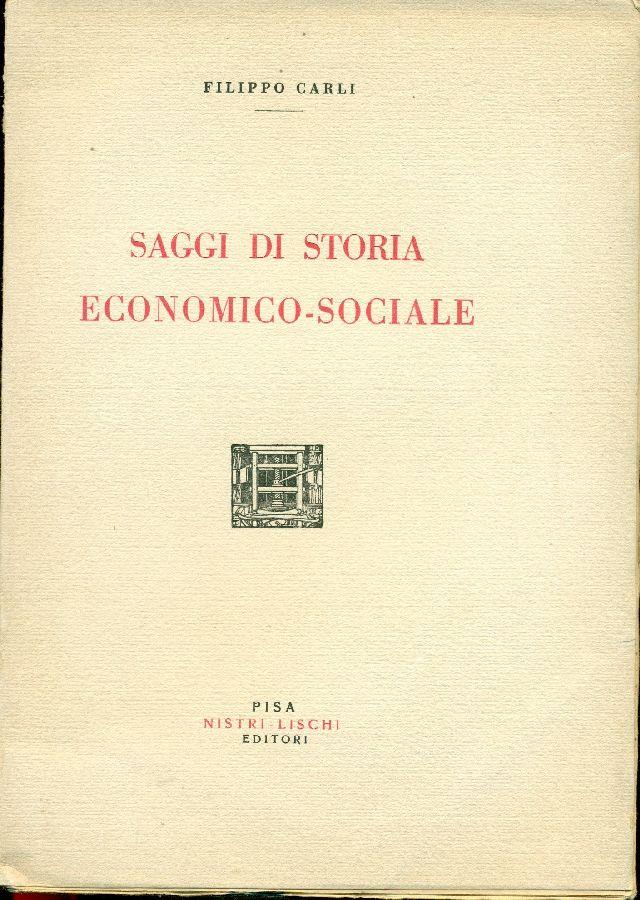 Saggi di storia economico-sociale