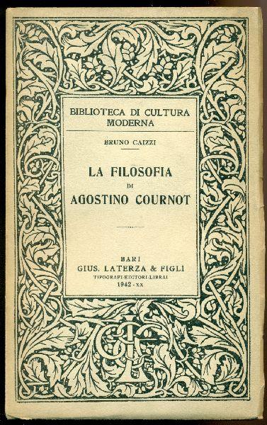 La filosofia di Agostino Cournot