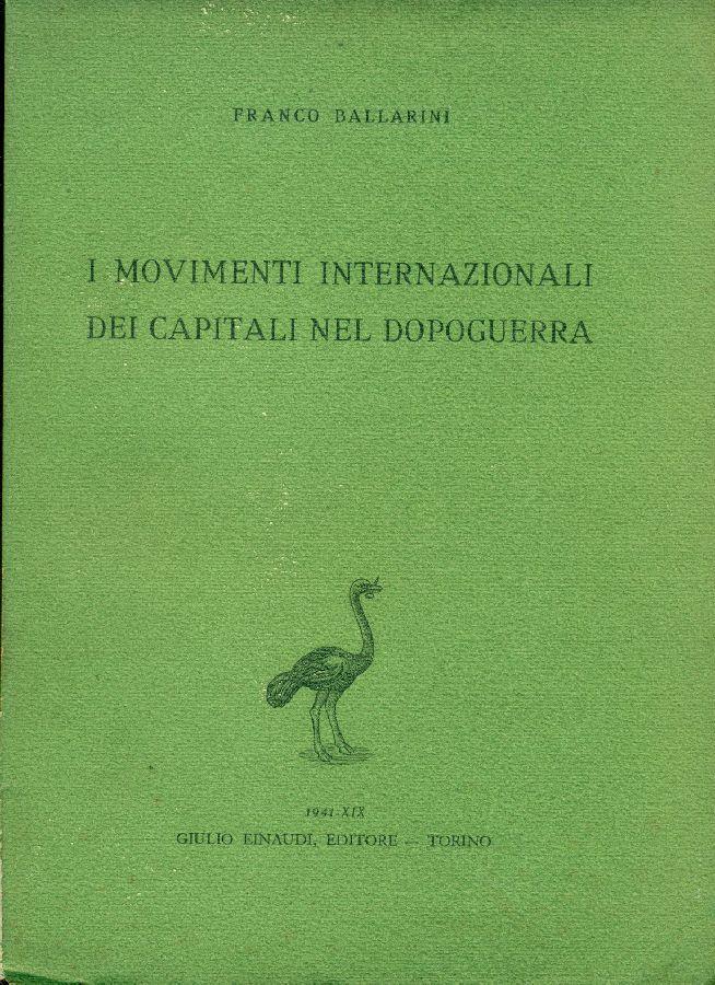 I movimenti internazionali dei capitali nel dopoguerra