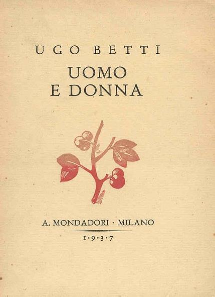 Uomo e donna - Ugo Betti - copertina