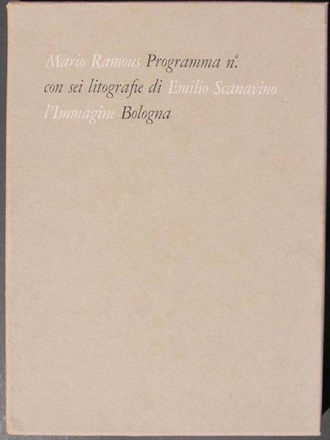 Programma n° - Mario Ramous - 2