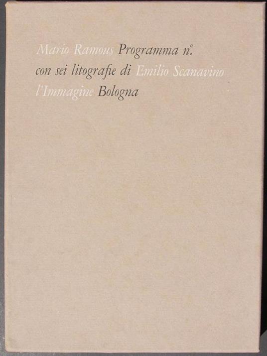 Programma n° - Mario Ramous - 2