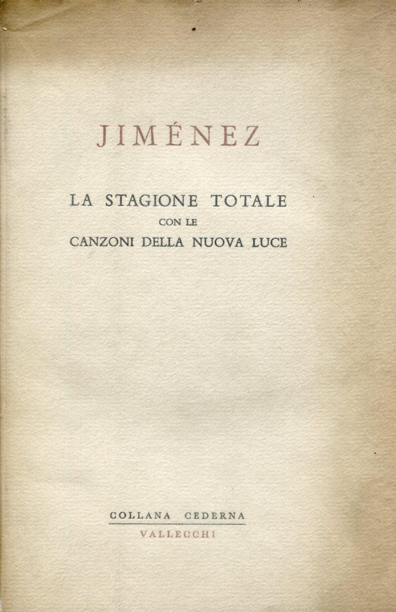 La stagione totale con le ''canzoni della nuova lucè' (1923 1936)