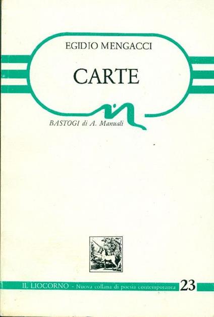 Carte - Egidio Mengacci - copertina