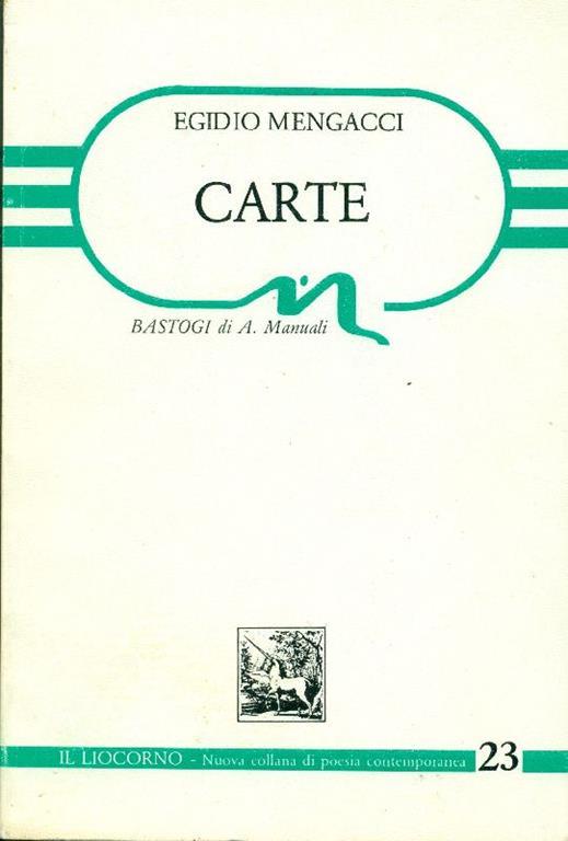 Carte - Egidio Mengacci - copertina