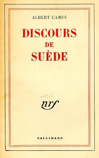 Discours de Suède - Albert Camus - copertina