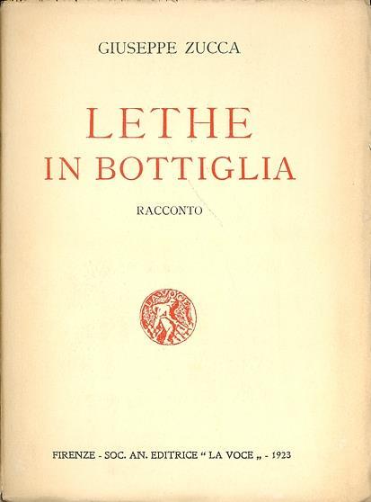Lethe in bottiglia - Giuseppe Zucca - copertina