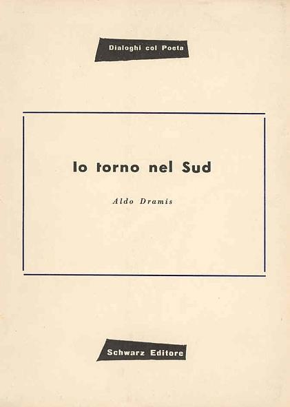 Io torno nel Sud - Aldo Dramis - copertina