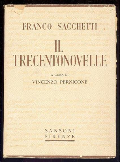 Il trecentonovelle - Franco Sacchetti - copertina
