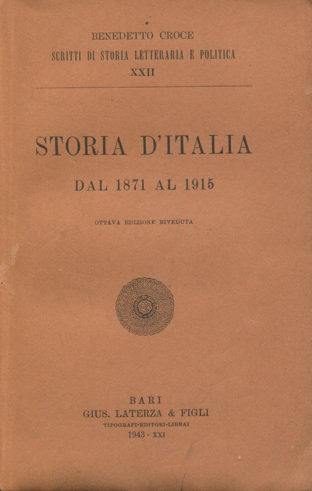 Storia d'Italia dal 1871 al 1915