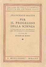 Per il progresso della scienza