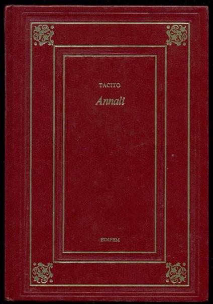 Annali - P. Cornelio Tacito - copertina