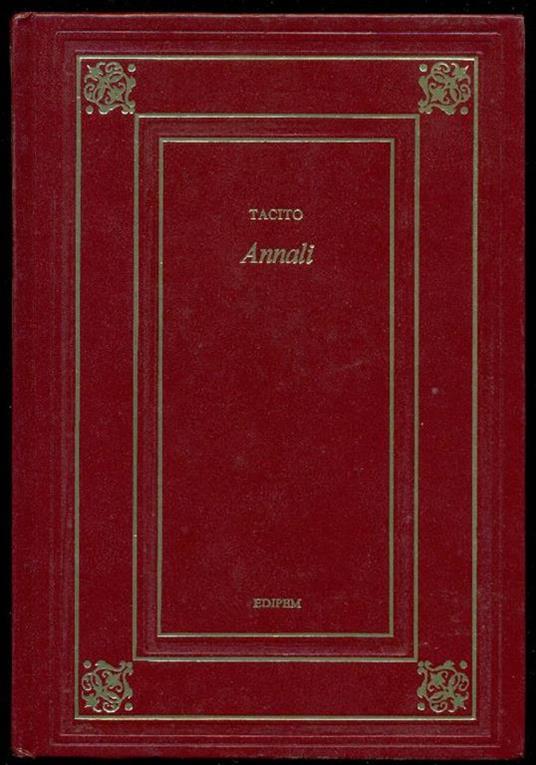 Annali - P. Cornelio Tacito - copertina
