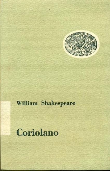 Coriolano - William Shakespeare - copertina
